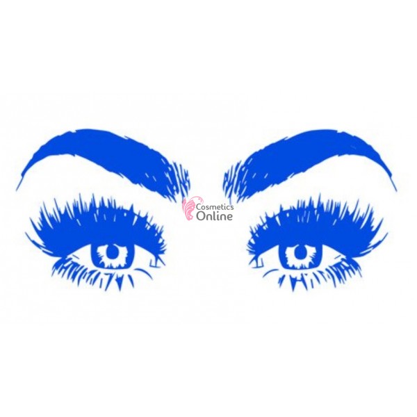 Sablon sticker de perete pentru salon de infrumusetare - J012XL - Beauty & Make-Up Albastru